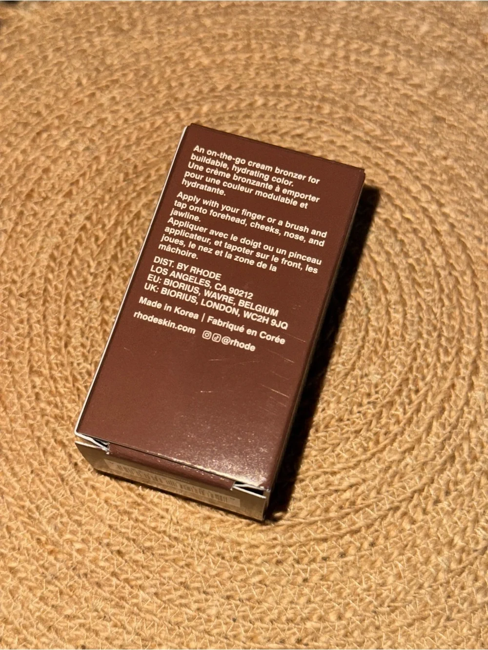 RHODE “Pebble” Pocket Bronze Long-Wearing Cream Bronzer